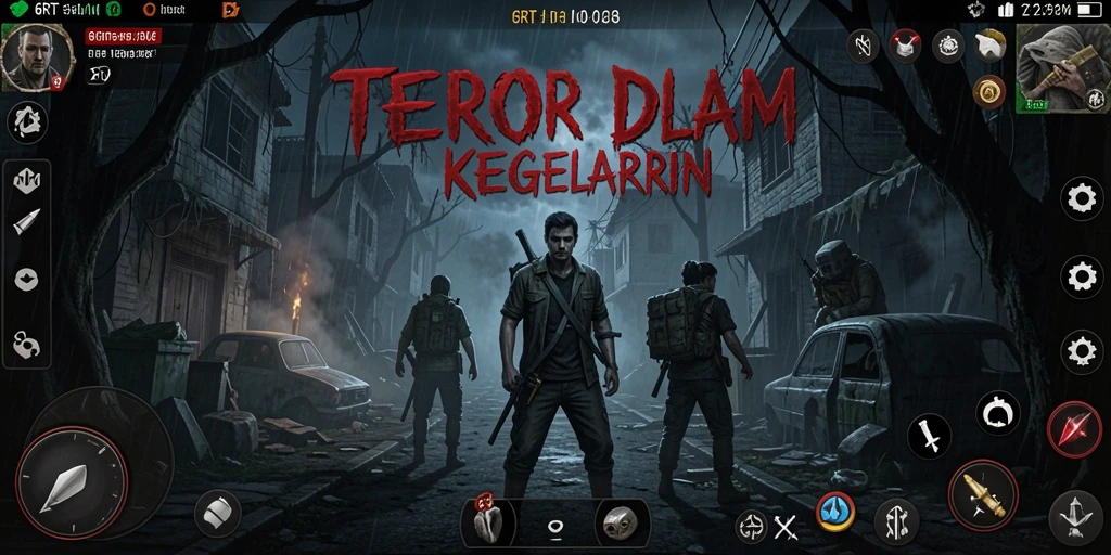 Tampilan gameplay 6RT yang mencekam dan menyentuh elemen horror.
