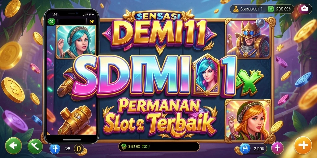 Tampilan gameplay slot yang menarik dan penuh warna di DEMI11.