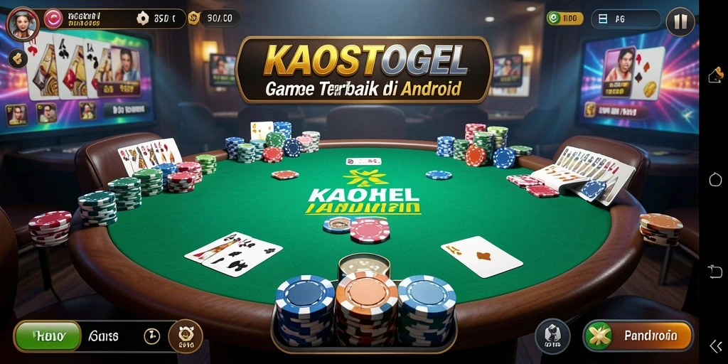 Tampilan menarik dari gameplay poker di KAOSTOGEL.
