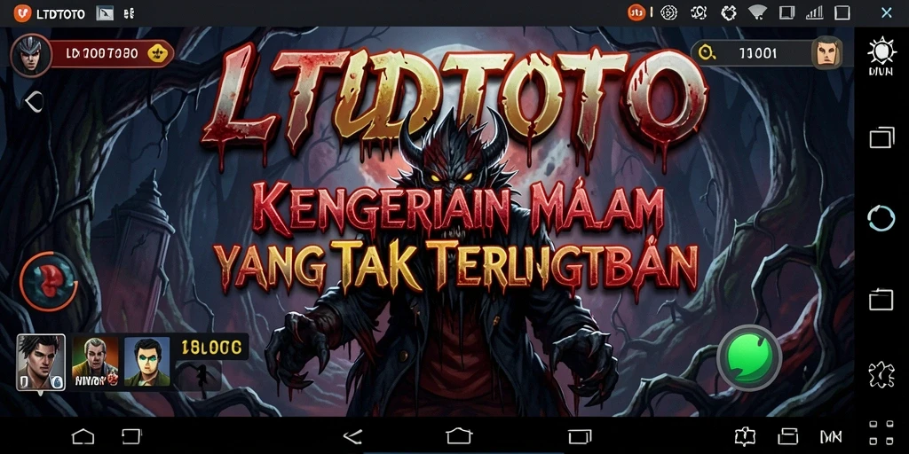 Screenshot LTDTOTO menampilkan suasana mencekam dan gameplay yang intens.