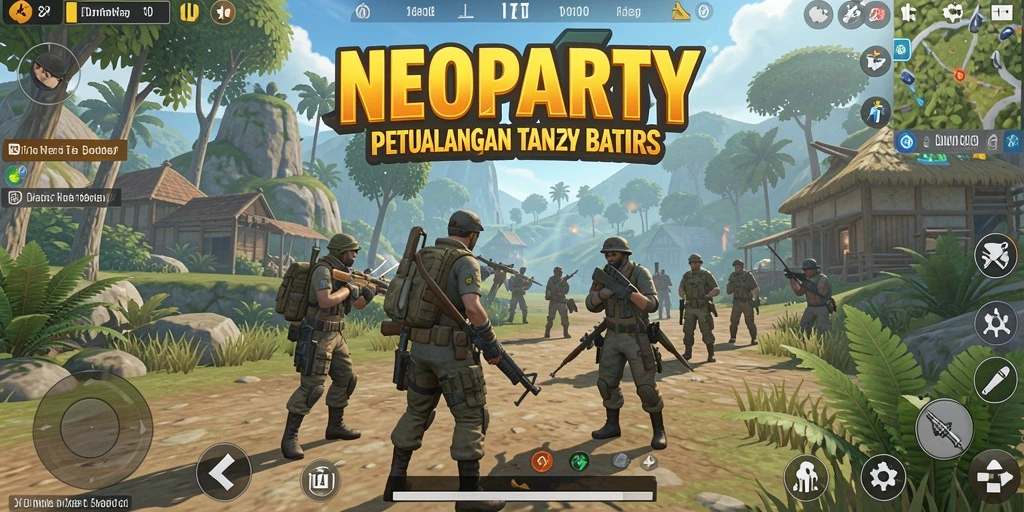 Gambaran menakjubkan dari gameplay Open World di NEOPARTY.