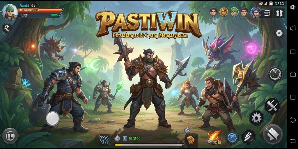 Tampilan gameplay menarik dari PASTIWIN yang penuh aksi RPG.