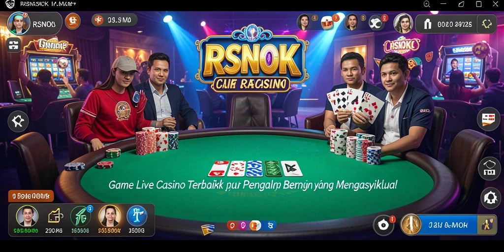 Gambaran gameplay Live Casino yang seru di RSNOK.